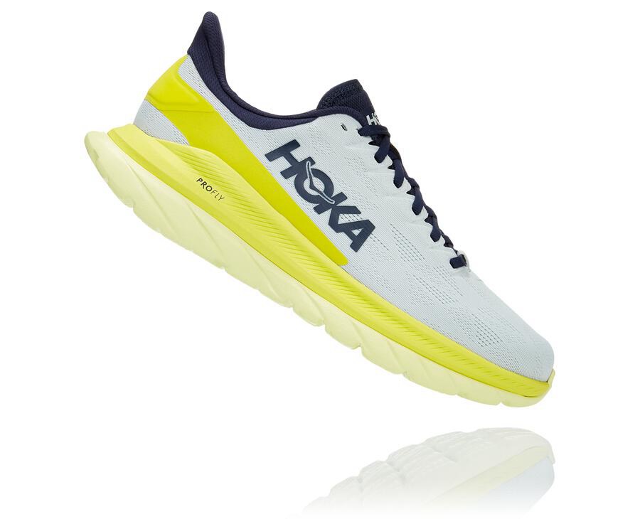 Zapatillas Running Hoka One One Hombre - Mach 4 - Blancas - WXN507193